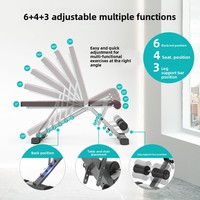Banc de musculation professionnel en métal pliable et réglable OEM, inclinable, déclinable et plat, pour entraînement à domicile et en salle de sport