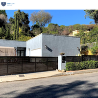 Gran oferta, puertas de entrada eléctricas, sistema de valla de seguridad de Metal de aluminio, cercas de jardín para el hogar, tapas de poste de valla