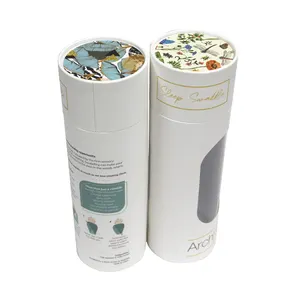 Kunden spezifischer Zylinder entworfene Papierkarton-Rundrohr-Verpackungs box für Baby wickel