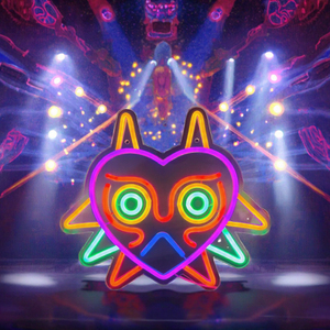 Letrero Luminoso LED de Neón GGK, Máscara de Majora, Serie <span class=keywords><strong>LoZ</strong></span>, IP65, Cuerpo de Acrílico, Decoración de Pared, Regalo para Fanáticos de Zelda, Luz Blanca Cálida - Product Image 3