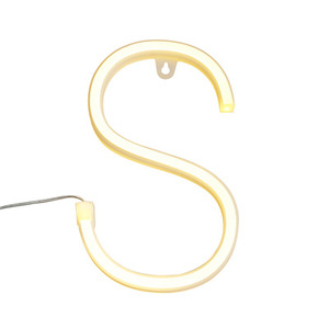 Lumière Néon A-Z Signe de Lettre Néon Chapiteau Lettre Décorative Murale Signes LED Veilleuses pour Noël Mariage Déco-S - Product Image 6