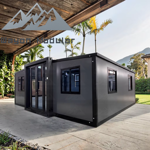 Villa extensible Wayon Tropical Resort gris anthracite avec finitions noires pour hébergement <span class=keywords><strong>de</strong></span> <span class=keywords><strong>vacances</strong></span> - Product Image 1