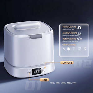 320ml Portable Professional Ultrasonic Cleaner <b>Machine</b> for Braces, Detachable Orthodontic Aligner Dental Cleaning Box for Home - Product Image 4