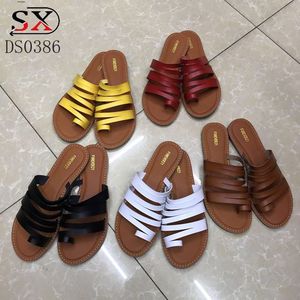 Commercio all'ingrosso di vendita di nuovo pinch-piede Holiday Beach piatto con la suola delle donne scarpe <span class=keywords><strong>Sandali</strong></span> - Product Image 3