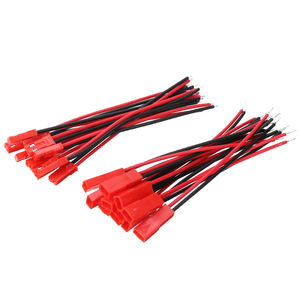 JST 2/10 คู่ 2 ขาเชื่อมต่อชายหญิงปลั๊กสายเคเบิลสาย 100mm 150mmสำหรับ 22 AWG RCของเล่นแบตเตอรี่LEDโคมไฟ - Product Image 1