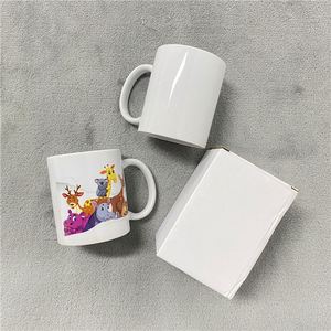Tazas de Cerámica Blancas de 11 oz (330 ml) para Agua, Cerveza, Café, Leche, Chocolate Caliente, Té Latte y Manualidades - Product Image 1