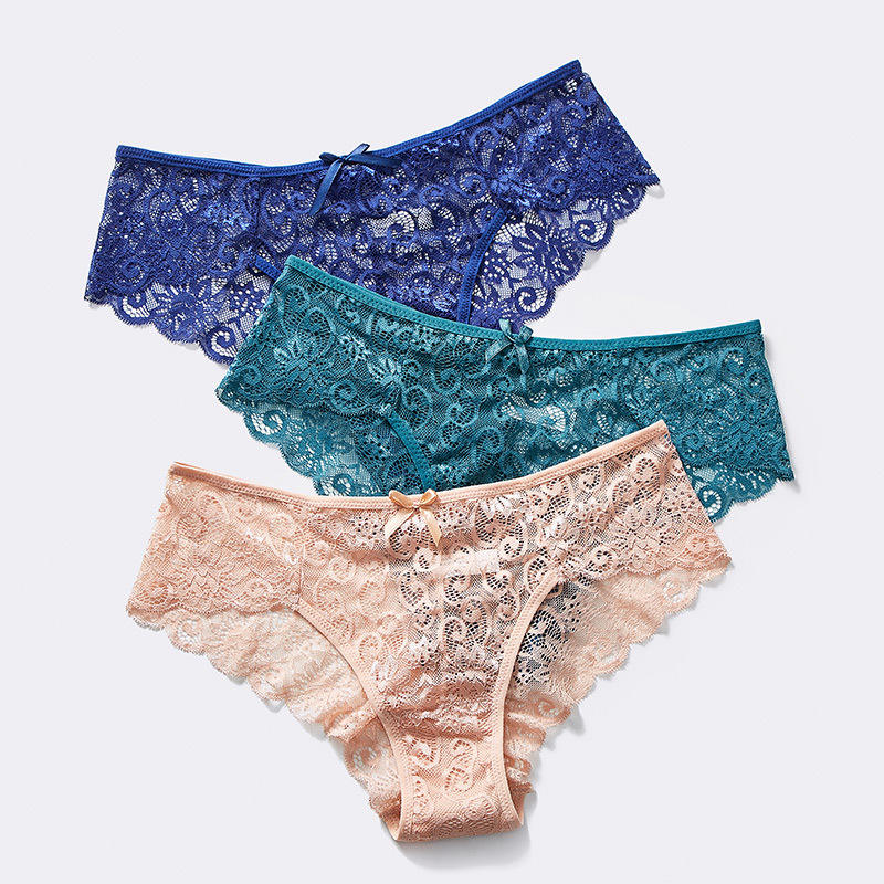 Wholesale Women Underwear Low Rise Sexy Lace Underwear for Women Ladies Lace Panties Thong Women Clothing Underwear
