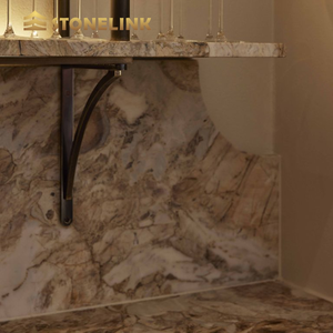 Mármol Premium Breccia Dei Medici <span class=keywords><strong>Oro</strong></span>, Losa Grande Pulida Moderna, Colores Opulentos en Contraste para Interiores Residenciales y de Hoteles - Product Image 4