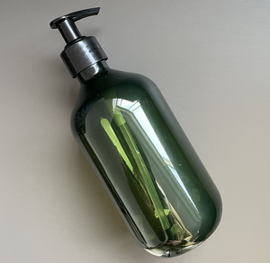 500ml Empty Shampoo Bottles 16 oz plastic Lotion Container Hand Soap Dispenser Brown And Dark Green Bottle