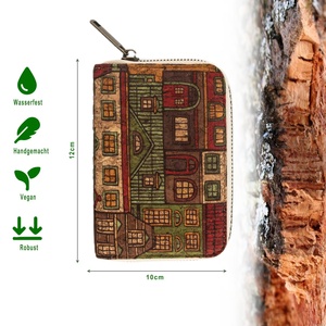 Vegan Credit Card Holder Short Purse Eco Friendly Gift for Men and Women <b>RFID</b> Blocking Cork <b>Wallet</b> - Product Image 4
