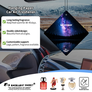 Ambientador Premium para Auto con Aroma a Vía Láctea, Tabletas de Fragancia Colgantes de Papel, Decoración Interior para Auto, Difusor de Aromaterapia - Product Image 3