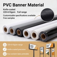 Bâche PVC souple 220-610 g/m² enduite au couteau, imprimable en solvant écologique et latex, pour signalétique publicitaire extérieure