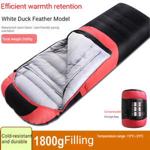 Sac de couchage enveloppant imperméable de qualité supérieure pour adultes, 3 saisons, chaud, pour le camping en hiver, les aventures en plein air et le confort en intérieur - Product Image 1