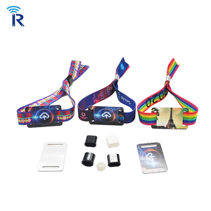 Fabriek Prijs Logo Afdrukken Rfid Stof Polsbandje Nfc Textiel Armband Ntag 213 Chip Binnen - Product Image 2