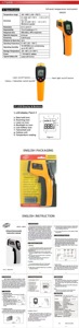 Termômetro infravermelho a laser <span class=keywords><strong>digital</strong></span> sem contato com LCD para a indústria e o agregado familiar GM320 - Product Image 6