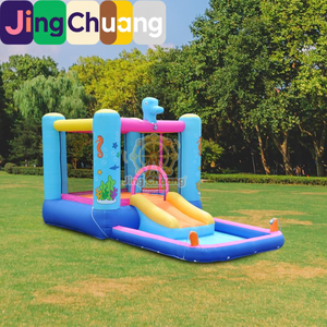 Castillo Inflable Infantil, Parque Acuático Doméstico, Trampolín, Castillo Acuático para Jugar al Aire Libre, Trampolín Pequeño y Mediano - Product Image 3