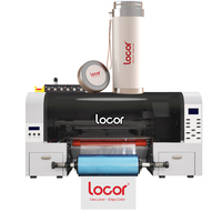 Imprimante DTF UV Locor 30cm/A3 à succès avec tête XP600 I3200HD pour l'impression d'autocollants et l'emballage de bouteilles, idéale pour les débutants
