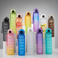 Bouteille d'eau en Tritan certifiée FDA LFGB sans BPA avec couvercle à ouverture rapide, infuseur à fruits amovible, personnalisation de la marque, sport