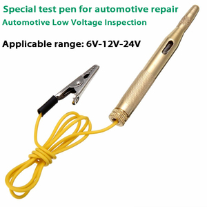 Đèn Kiểm Tra Mạch Đèn Ô Tô Tự Động Bút Kiểm Tra Điện Áp DC 6V 12V 24V Bằng Đồng Máy Dò Đầu Dò Đèn Kiểm Tra Hệ Thống Đèn Đầu Dò Bán Chạy - Product Image 2