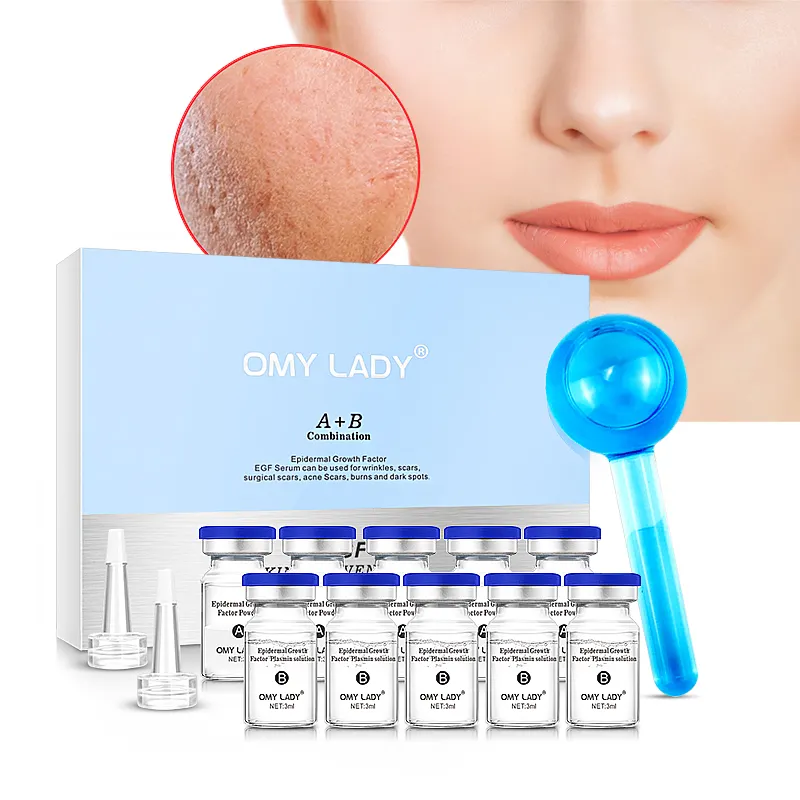 Produk perawatan kulit produk Vegan dewasa cairan Serum Wajah ampul sel penumbuh faktor sel peptida sel punca kualitas tinggi Korea