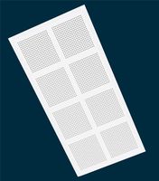 Plaque de plâtre perforée 1200x2400mm pour plafond et cloisons sèches pour bureau, hôtel, école, bâtiment municipal, salle de réunion