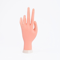Pratique faux ongles main en plastique formation mains Nail Art équipement outil avec doigt positionnable