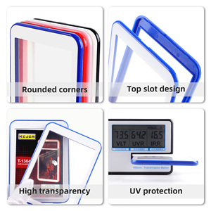 Porta Tarjetas Kejea Multicolor con Borde, Alta Transparencia con Película Protectora para Tarjetas Coleccionables Deportivas de Tamaño Estándar - Product Image 6