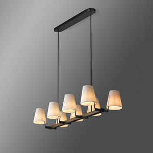 Nouveau Design Jonathan Browning Laiton Moderne Lin <span class=keywords><strong>Corniche</strong></span> Lustre Linéaire Style Américain Éclairage Pour Salon - Product Image 1