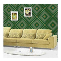 Revêtement mural 3D en PVC gaufré imperméable de haute qualité Blue Wave Modern Catalogue China Supplier Living Room Wallpaper