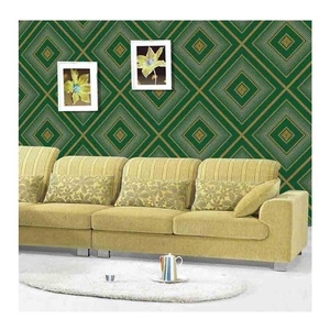 Hochwertige 3D-Wasserdichte geprägte PVC-Wandverkleidung blaue Welle moderner Katalog China Lieferant Wohnzimmer-Wandbild - Product Image 3