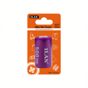 Filo da cucito Ilan 500m colore 39 per macchine da cucire e cucito a mano - Product Image 2