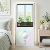 Miroir à selfie éclairé personnalisé IP44 avec bande lumineuse LED néon et interrupteur à capteur pour villas, appartements, salons, gymnases