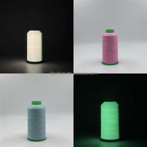 Sợi thêu dạ quang phát sáng trong sợi polyester tối màu với kỹ thuật nhuộm mẫu xoắn - Product Image 2