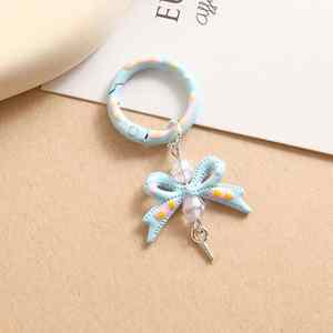 Llavero con Colgante de Mariposa Kawaii, Llavero Metálico Ligero con Impresión de Serigrafía de Estilo de Dibujos Animados - Product Image 3