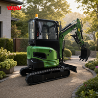 Mini-excavatrice de fabrication chinoise avec moteur/pompe Eaton, pour ferme et ranch, 2 tonnes, 1 tonne, 1,7 tonne, nouvelle excavatrice