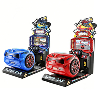 Machine de jeu de course automobile à écran LCD grand format de 21,5 pouces, à monnayeur, très populaire, simulateur d'arcade, machine de jeu de conduite