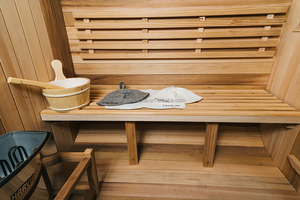 ซาวน่าไม้ซีดาร์แดงแบบถังกลางแจ้งทันสมัย เป็นมิตรกับสิ่งแวดล้อม พร้อมเตาซาวน่าไฟฟ้า รับประกัน 2 ปี ยี่ห้อซานเซิง - Product Image 5