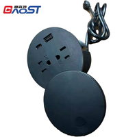 Produsen Grosir Meja Bundar Power Grommet Soket 90Mm Dapur Power Grommet Soket Mebel Tersembunyi USB Power Scket