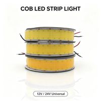 Bande lumineuse LED COB haute puissance 40W/M 1600 LED, largeur 30MM, 12V 24V, CRI 90, haute luminosité, éclairage LED flexible