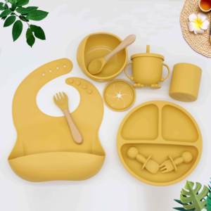 จานใส่อาหารสำหรับเด็ก,จานแบ่งอาหารสำหรับเด็กวัสดุ BPA กันลื่น - Product Image 3