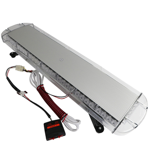 Biaochi 64 LED 34 \ "85CM Super Lumineux Ambulance Barre Lumineuse <span class=keywords><strong>Rouge</strong></span> Bleu Ambre Clignotant Alarme Avertissement Signal de Trafic pour Chargeur - Product Image 4