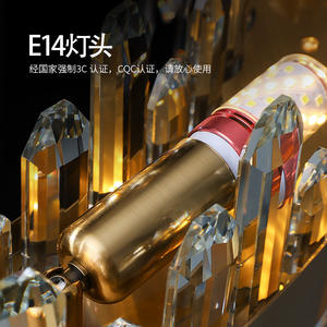 All-Copper Minimalist Modern Luxury Crystal Lighting Fixture Postmodern High-End Dining Room Bedroom Hotel Nordic Style for - Product Image 5