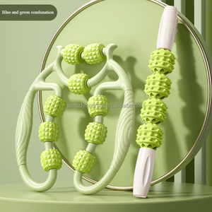 Sansd ที่นวดต้นขาแบบใช้มือถือบรรเทาอาการปวดที่<span class=keywords><strong>หนีบ</strong></span><span class=keywords><strong>ขา</strong></span>แบบลูกกลิ้งโยคะห่วงผ่อนคลายกล้ามเนื้อที่<span class=keywords><strong>หนีบ</strong></span>นวดขา - Product Image 4