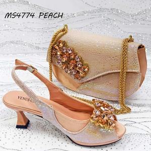 รองเท้าผู้หญิงปี 2026 รองเท้าส้นสูงพร้อมกระเป๋าใบใหญ่ ชุดรองเท้าเข้ากับกระเป๋าถือสไตล์อิตาลีสำหรับสุภาพสตรี - Product Image 6