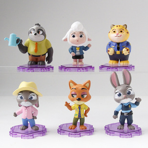 Wholesale CharacterSet - Standing Judy Rabbit <strong>Flash</strong> Sloth Clawhauser Car Dashboard Ornament Car Interior Decor - Product Image 2