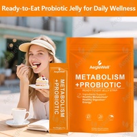 AegleWell Métabolisme + Probiotiques Bandes de gelée prêtes à l'emploi Soutien digestif et énergétique pour femmes et hommes Complément pour la santé intestinale
