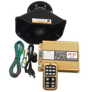 Sirène d'alarme sonore 12V 200W pour ambulance et voiture de pompiers, haut-parleur puissant en alliage d'aluminium + PC, portée de détection 10-20m - Product Image 2