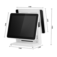 Sistemas de hostelería de 15 pulgadas sistema EPOS básico tienda de conveniencia gestión de inventario Punto de Venta dispositivos pos
