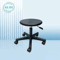 Chaise de laboratoire ESD, chaise antistatique pour salle blanche, chaise ergonomique industrielle en mousse PU, KEDE OEM ODM Vente en gros