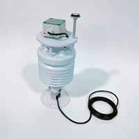 Modbus Rs485 Mini anémomètre station météo aérienne ultrasonique compacte avec convertisseur solaire de température vent pluie pour une utilisation en extérieur